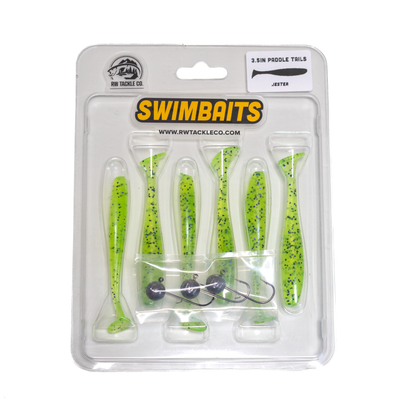 3.5" Paddle Tail Swimbaits w/ Jig heads