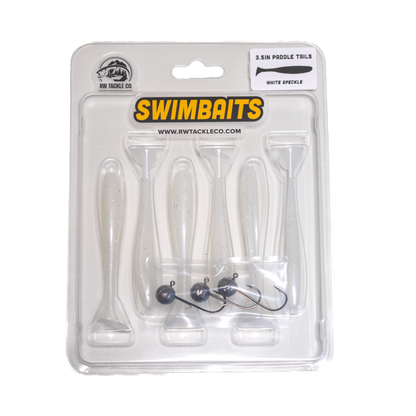 3.5" Paddle Tail Swimbaits w/ Jig heads