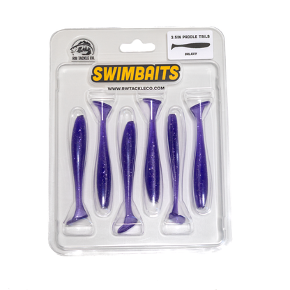 3.5" Paddle Tail Swimbaits w/ Jig heads