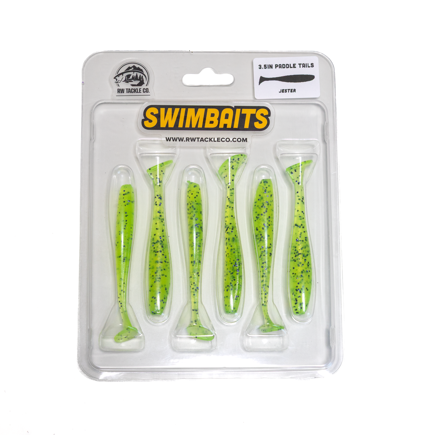 3.5" Paddle Tail Swimbaits w/ Jig heads