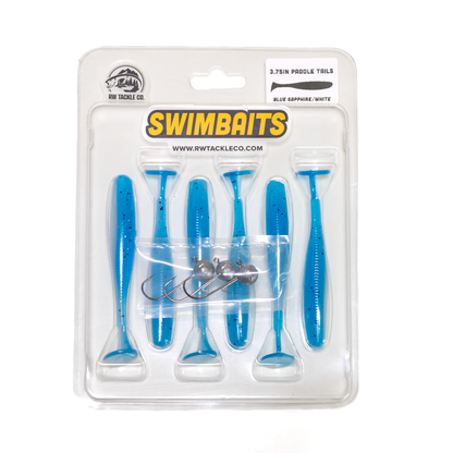 3.75" Paddle Tail Swimbaits w/ Jig heads