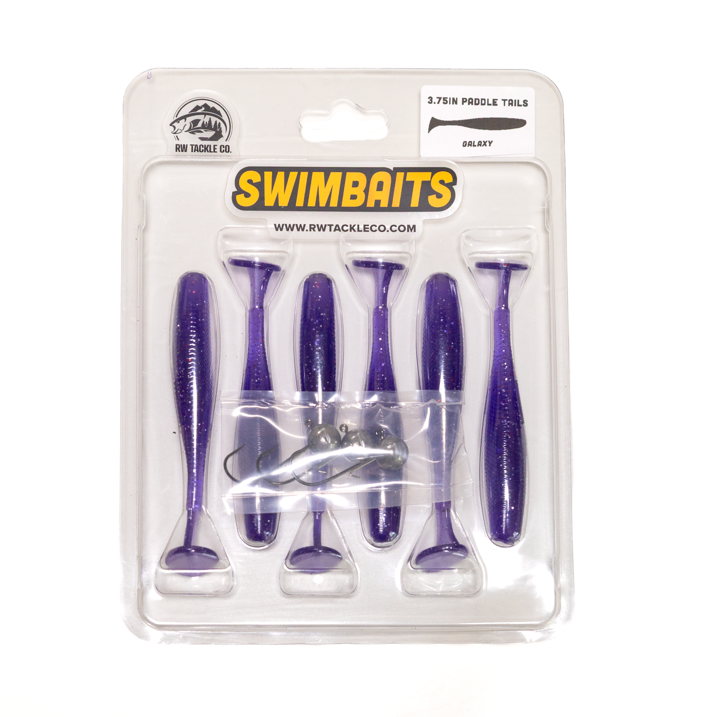 3.75" Paddle Tail Swimbaits w/ Jig heads