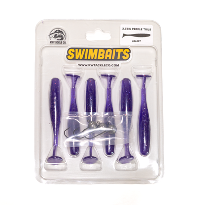3.75" Paddle Tail Swimbaits w/ Jig heads